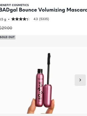 Benefit BADgal Bounce Volumizing Mascara - Pink